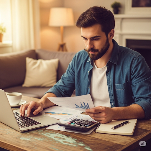 Panel aplikacji Cyfrowy Księgowy na laptopie